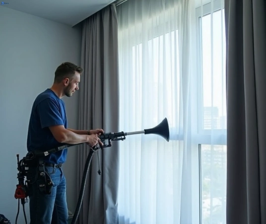 Professional commercial curtain cleaning process equipment Matty Curtain Cleaning cremorne-vic