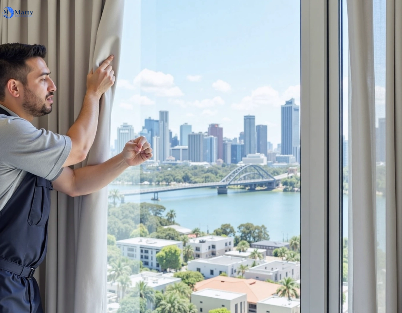 Professional curtain steam cleaning service cremorne-vic QLD by Matty Curtain Cleaning
